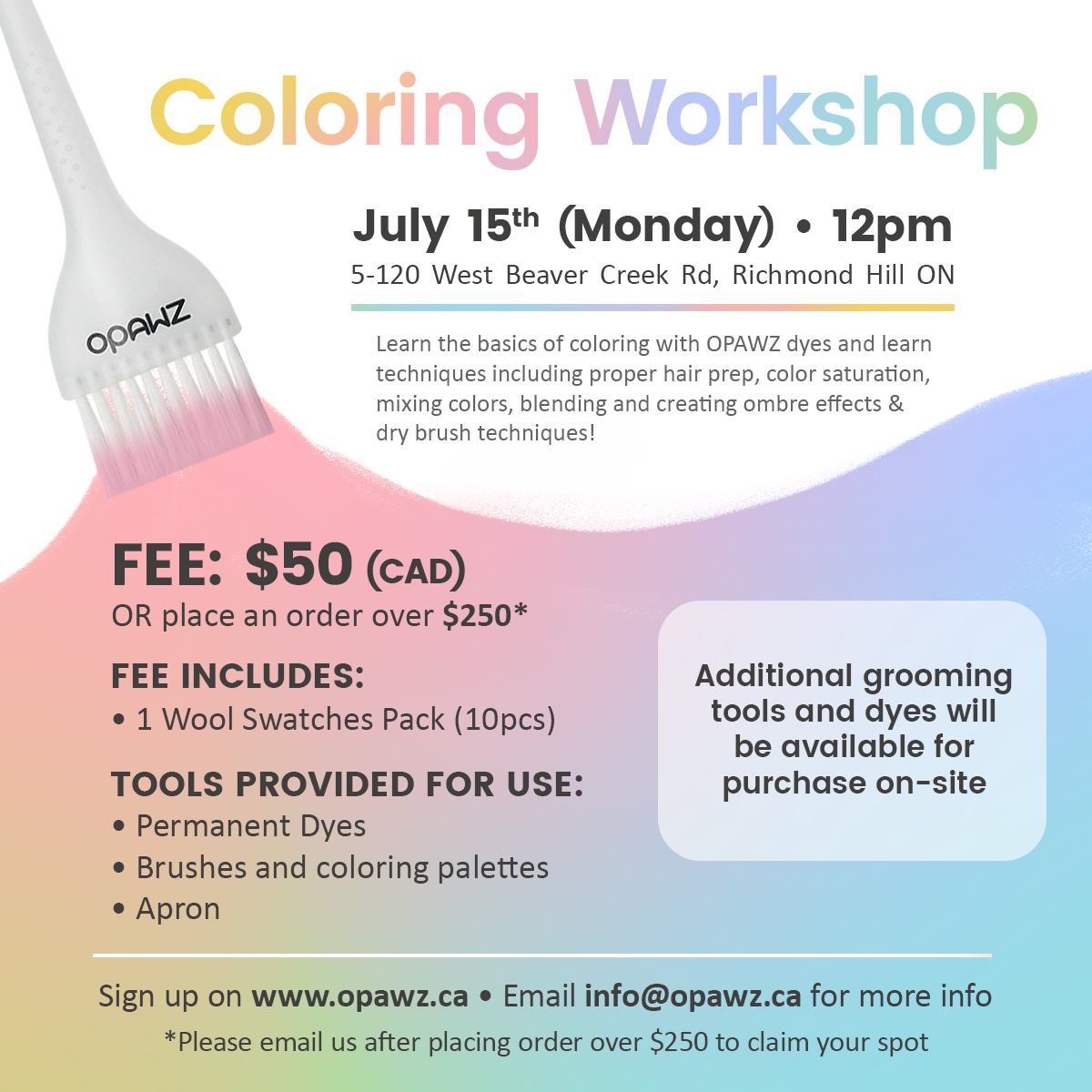 [Sign up for waitlist] OPAWZ Coloring Workshop