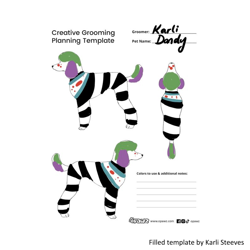 FREE Digital Download - Creative Grooming Planning Template